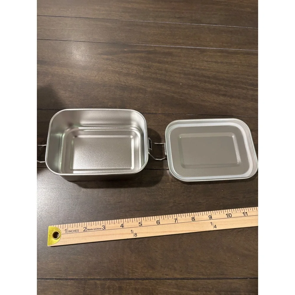 E-far Stainless Steel Bento Lunch Box Set of 4 550ml Leak Proof Food Containers
